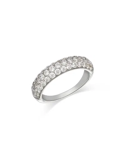 Bloomingdale's Fine Collection Diamond Pave Band Ring In 14k White Gold, 1.03 Ct. T. W.