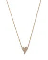 Bloomingdale's Fine Collection Diamond Pave Heart Pendant Necklace In 14k Yellow Gold, 0.21 Ct. T. W.