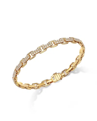 Bloomingdale's Fine Collection Diamond Pave Link Bracelet In 14k Yellow Gold, 1.93 Ct. T. W.