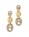 Bloomingdale's Fine Collection Diamond Pave Mariner Link Drop Earrings In 14k Yellow Gold, 1.35 Ct. T. W. In Gold