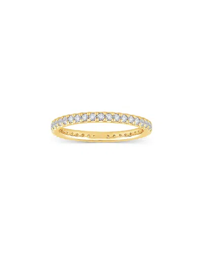 Bloomingdale's Fine Collection Diamond Pave Set Eternity Ring In 14k Gold, 0.5 Tcw In Yellow Gold