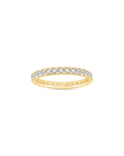 Bloomingdale's Fine Collection Diamond Pave Set Eternity Ring In 14k Gold, 1.0 Tcw In Yellow Gold