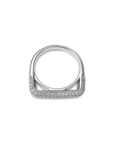 Bloomingdale's Fine Collection Diamond Pave Square Stack Band In 14k Gold, 0.6 Tcw
