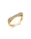 Bloomingdale's Fine Collection Diamond Pave Square Stack Band In 14k Gold, 0.6 Tcw