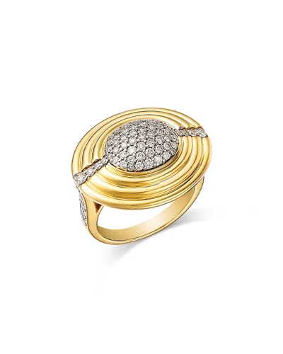 Bloomingdale's Fine Collection Diamond Pave Statement Ring In 14k Yellow Gold, 1.0 Ct. T. W.