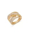Bloomingdale's Fine Collection Diamond Pave Statement Ring In 14k Yellow Gold, 2.09 Ct. T. W. In Gold