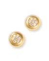 Bloomingdale's Fine Collection Diamond Pave Stud Earrings In 14k Yellow Gold, 0.25 Ct. T. W. In Gold
