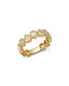 Bloomingdale's Fine Collection Diamond Pear Cut Bezel Band Ring In 14k Yellow Gold, 0.43 Ct. T. W.