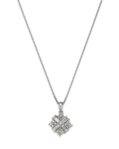 Bloomingdale's Fine Collection Diamond Pendant Necklace In 14k White Gold, 0.35 Ct. T. W.