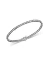 Bloomingdale's Fine Collection Diamond Princess Tennis Bracelet In 14k White Gold, 5.0 Tcw In White