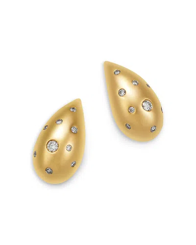 Bloomingdale's Fine Collection Diamond Puffy Scattered Earring In 14k Yellow Gold, 0.35 Ct. T. W.