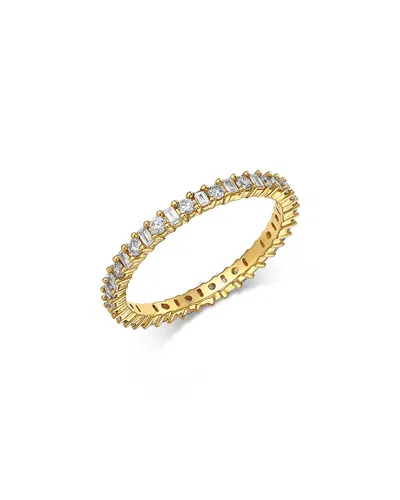 Bloomingdale's Fine Collection Diamond Round & Baguette Eternity Band In 14k Yellow Gold, 0.60 Ct. T. W.