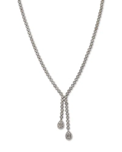 Bloomingdale's Fine Collection Diamond Round & Baguette Lariat Necklace In 14k White Gold, 4.5 Ct. T. W.