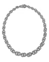 Bloomingdale's Fine Collection Diamond Round & Baguette Link Collar Necklace In 14k White Gold, 3.50 Ct. T. W. In White
