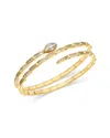 Bloomingdale's Fine Collection Diamond Serpent Flexible Wrap Bangle Bracelet In 14k Yellow Gold, 1.50 Tcw In Gold