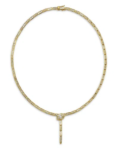 Bloomingdale's Fine Collection Diamond Serpent Lariat Necklace In 14k Yellow Gold, 3.50 Tcw