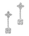 Bloomingdale's Fine Collection Diamond Solitaire Drop Earrings In 14k White Gold, 1.0 Ct. T. W. In White
