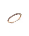 Bloomingdale's Fine Collection Diamond Stack Band In 14k Rose Gold, 0.25 Tcw In Gold