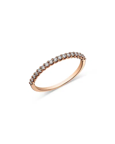 Bloomingdale's Fine Collection Diamond Stack Band In 14k Rose Gold, 0.25 Tcw