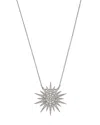 Bloomingdale's Fine Collection Diamond Starburst Pendant Necklace 14k White Gold, 2.0 Ct. T. W. In White