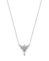 Bloomingdale's Fine Collection Diamond Statement Necklace In 14k White Gold, 0.45 Ct. T. W. In White