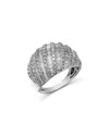 Bloomingdale's Fine Collection Diamond Statement Ring In 14k White Gold, 2.00 Ct. T. W. In White
