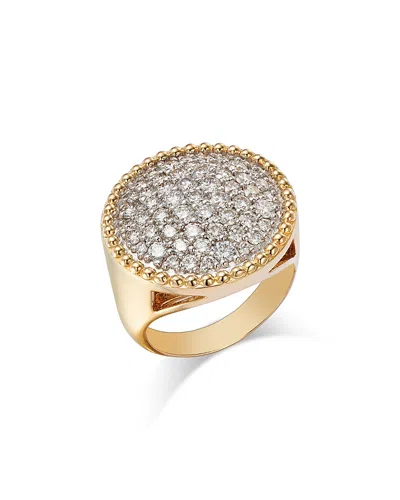Bloomingdale's Fine Collection Diamond Statement Ring In 14k Yellow Gold, 2.0 Ct. T. W.