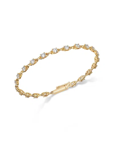 Bloomingdale's Fine Collection Diamond Station Bracelet In 14k Yellow Gold, 3.0 Tcw
