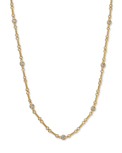 Bloomingdale's Fine Collection Diamond Station Necklace In 14k Yellow Gold, 0.5 Ct. T. W.