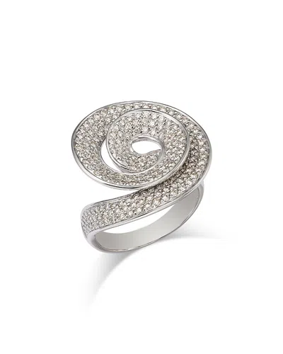 Bloomingdale's Fine Collection Diamond Swirl Ring In 14k White Gold, 1.50 Ct. T. W.