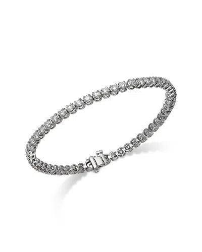 Bloomingdale's Fine Collection Diamond Tennis Bracelet In Platinum, 3.98 Tcw In White