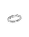 Bloomingdale's Fine Collection Diamond Three Side Eternity Band In 14k White Gold, 1.0 Tcw In Gold