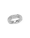 Bloomingdale's Fine Collection Diamond Three Side Eternity Band In 14k White Gold, 3.0 Tcw In Gold