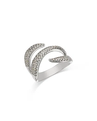Bloomingdale's Fine Collection Diamond Triple Bypass Ring In 14k White Gold, 0.54 Ct. T. W.