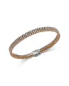 Bloomingdale's Fine Collection Diamond Triple Row Tennis Bracelet In 14k Tricolor Gold, 4.75 Ct. T. W.