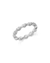 Bloomingdale's Fine Collection Diamond Wavy Ring In 14k White Gold, 0.36 Ct. T. W. In White