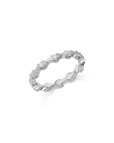 Bloomingdale's Fine Collection Diamond Wavy Ring In 14k White Gold, 0.36 Ct. T. W.