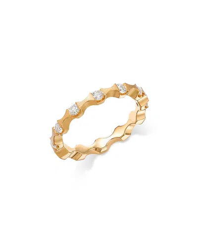 Bloomingdale's Fine Collection Diamond Wavy Ring In 14k Yellow Gold, 0.36 Ct. T. W.