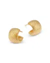 Bloomingdale's Fine Collection Faceted Textured Huggie Hoop Earrings 14k Yellow Gold