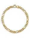 Bloomingdale's Fine Collection Figaro Link Chain Bracelet In 14k Yellow Gold In Gold