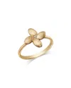 Bloomingdale's Fine Collection Flower Accent Ring In 14k Gold In Gold