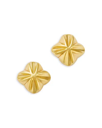 Bloomingdale's Fine Collection Flower Button Stud Earrings In 14k Yellow Gold