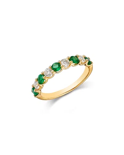 Bloomingdale's Fine Collection Gemstone & Diamond Band Ring In 14k Yellow Gold In Multi