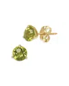 Bloomingdale's Fine Collection Gemstone Three Prong Stud Earrings In 14k Yellow Gold In Gold