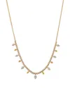 Bloomingdale's Fine Collection Graduated Diamond Necklace In 14k Yellow Gold, 1.0 Tcw In Gold