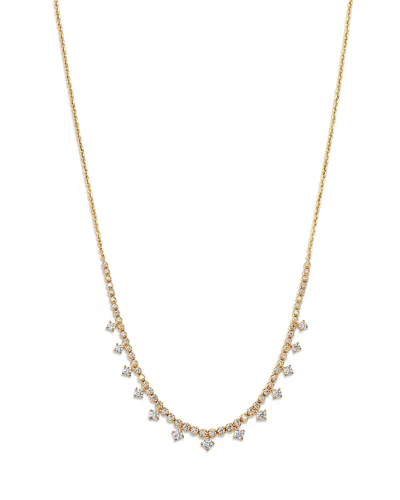 Bloomingdale's Fine Collection Graduated Diamond Necklace In 14k Yellow Gold, 1.85 Tcw