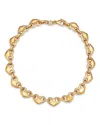 Bloomingdale's Fine Collection Heart Link Chain Bracelet In 14k Yellow Gold In Gold