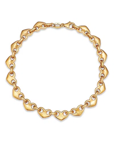 Bloomingdale's Fine Collection Heart Link Chain Bracelet In 14k Yellow Gold