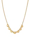 Bloomingdale's Fine Collection Heart Link Collar Necklace In 14k Yellow Gold, 16-18 In Gold