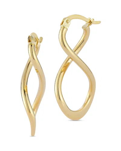 Bloomingdale's Fine Collection Infinity Hoop Earrings In 14k Yellow Gold